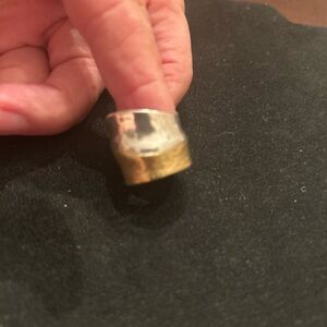 Silpada Two-Tone Ring in Silver and Gold Rain or Shine size 7